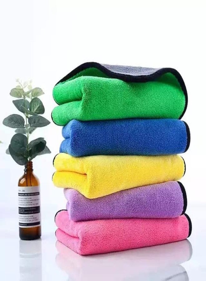 RD TREND Microfiber Cleaning Cloths, 30x40cms 500GSM Multicolor Lint and Streak Free,Multi-Purpose Wash Cloth for Kitchen,Car,Window, Stainless Steel, Silverware.(Assorted) (Multi, 6 Pcs) - Image 4